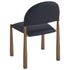 AUGGIE-DINING CHAIR-BLACK - AGED GOLD 4 Pcs