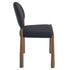 AUGGIE-DINING CHAIR-BLACK - AGED GOLD 4 Pcs