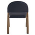 AUGGIE-DINING CHAIR-BLACK - AGED GOLD 4 Pcs