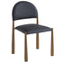 AUGGIE-DINING CHAIR-BLACK - AGED GOLD 4 Pcs