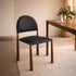 AUGGIE-DINING CHAIR-BLACK - WALNUT 4 Pcs