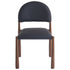 AUGGIE-DINING CHAIR-BLACK - WALNUT 4 Pcs