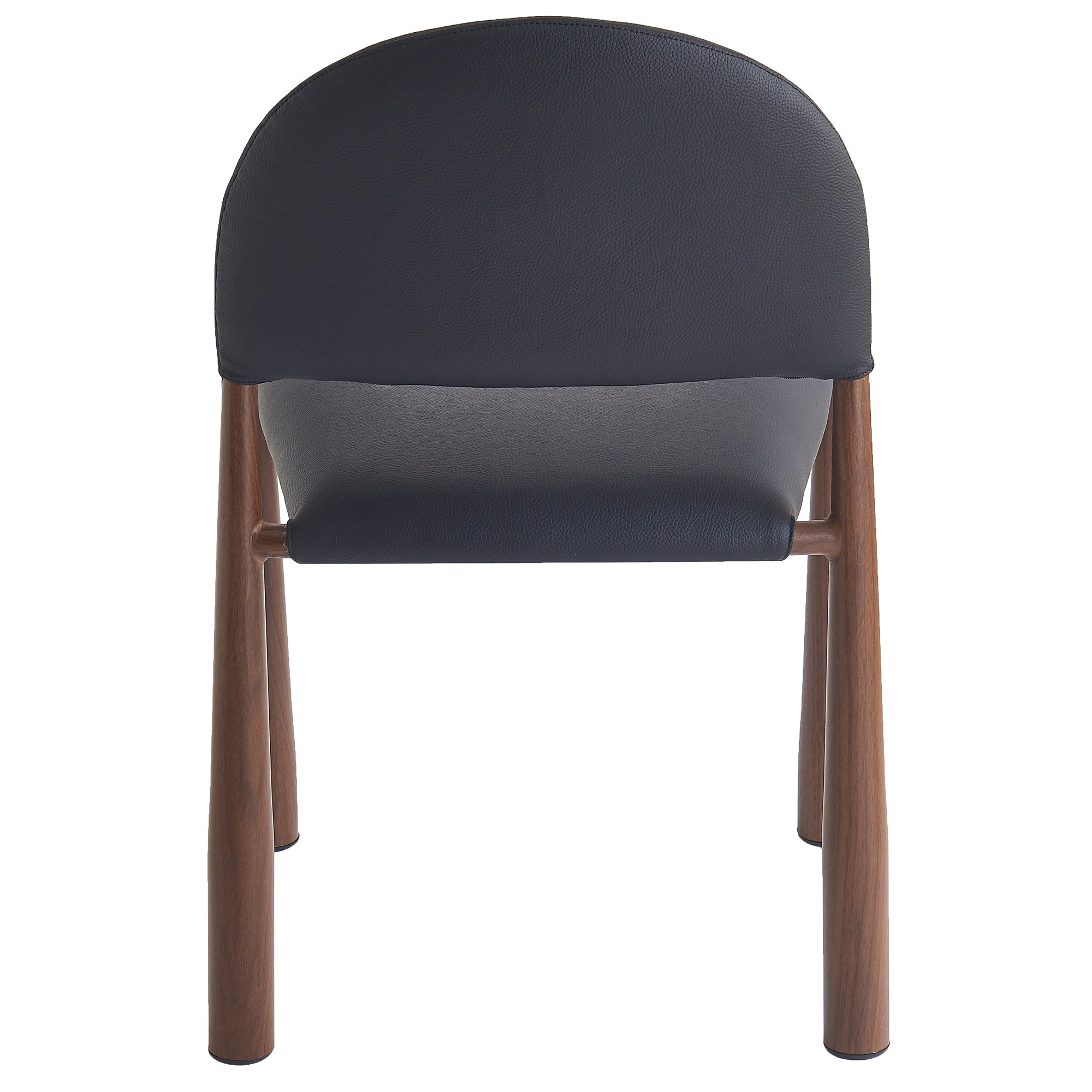 AUGGIE-DINING CHAIR-BLACK - WALNUT 4 Pcs