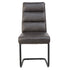 BRODI-DINING CHAIR PU-CHARCOAL 2 Pcs