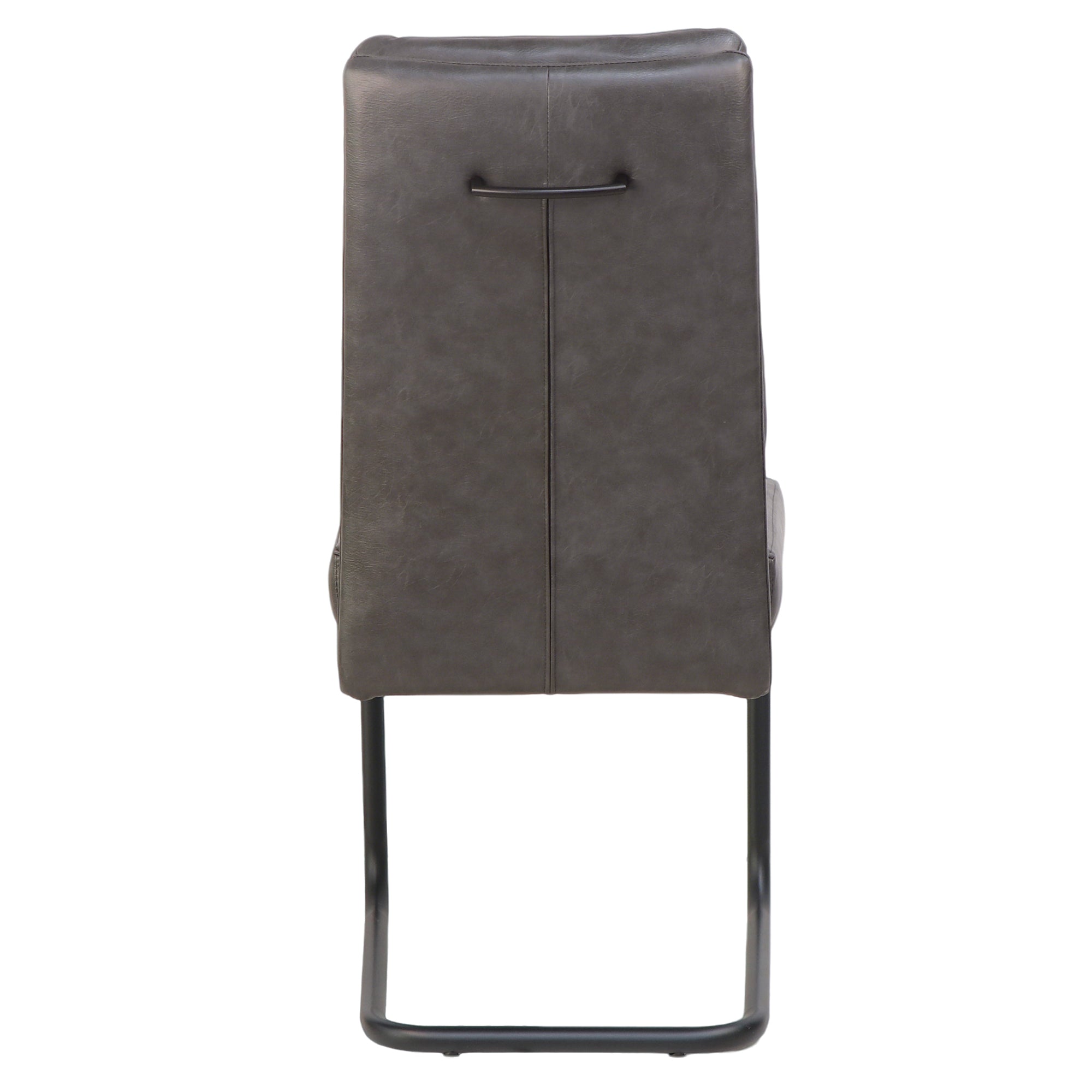 BRODI-DINING CHAIR PU-CHARCOAL 2 Pcs