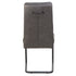 BRODI-DINING CHAIR PU-CHARCOAL 2 Pcs