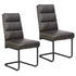 BRODI-DINING CHAIR PU-CHARCOAL 2 Pcs