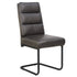 BRODI-DINING CHAIR PU-CHARCOAL 2 Pcs