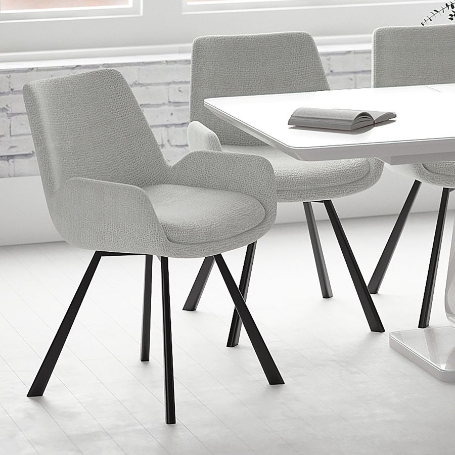 SIGNY-DINING CHAIR-LIGHT GREY  2 Pcs