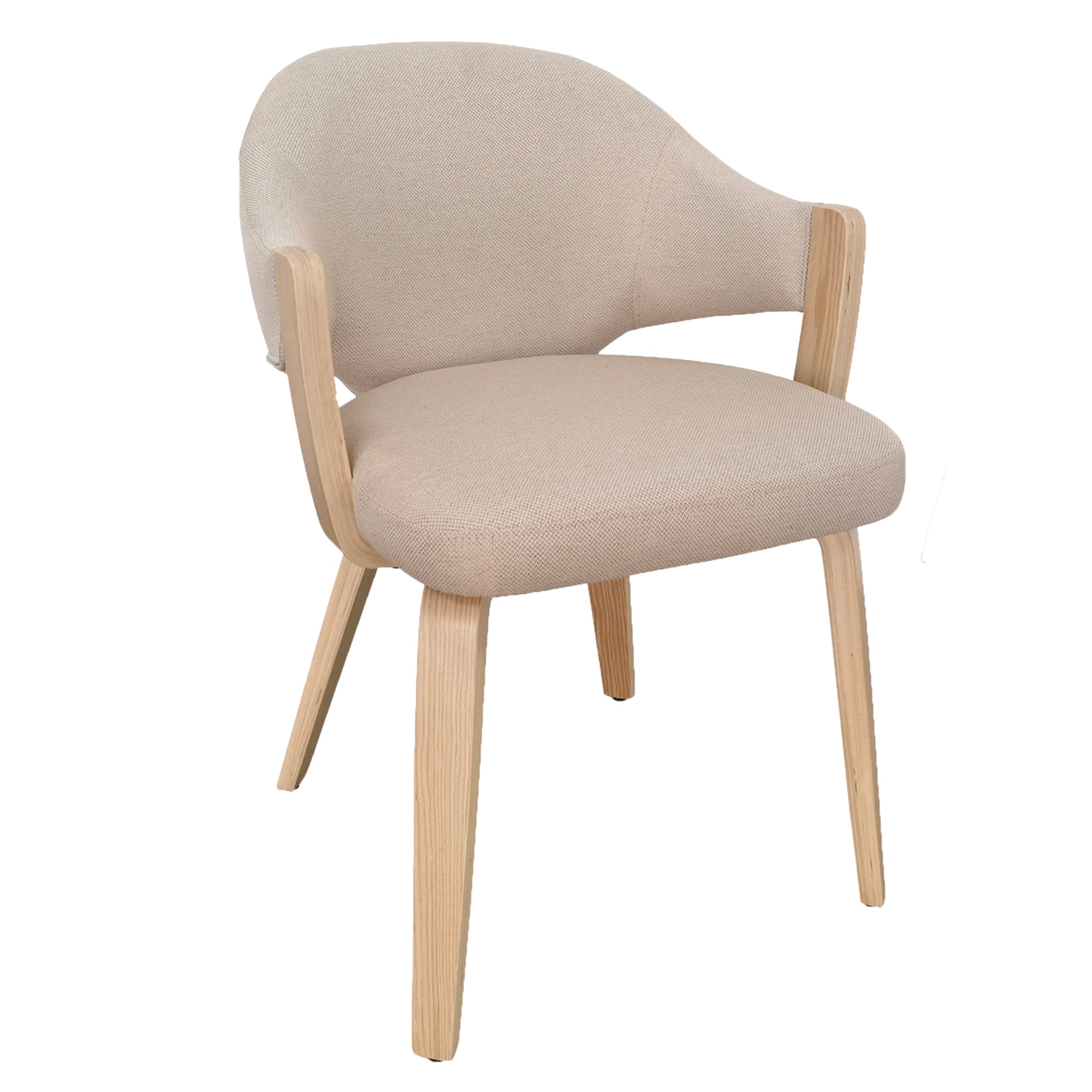 FREYA-DINING CHAIR-TOFFEE - NATURAL 2 Pcs