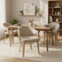 FREYA-DINING CHAIR-TOFFEE - NATURAL 2 Pcs
