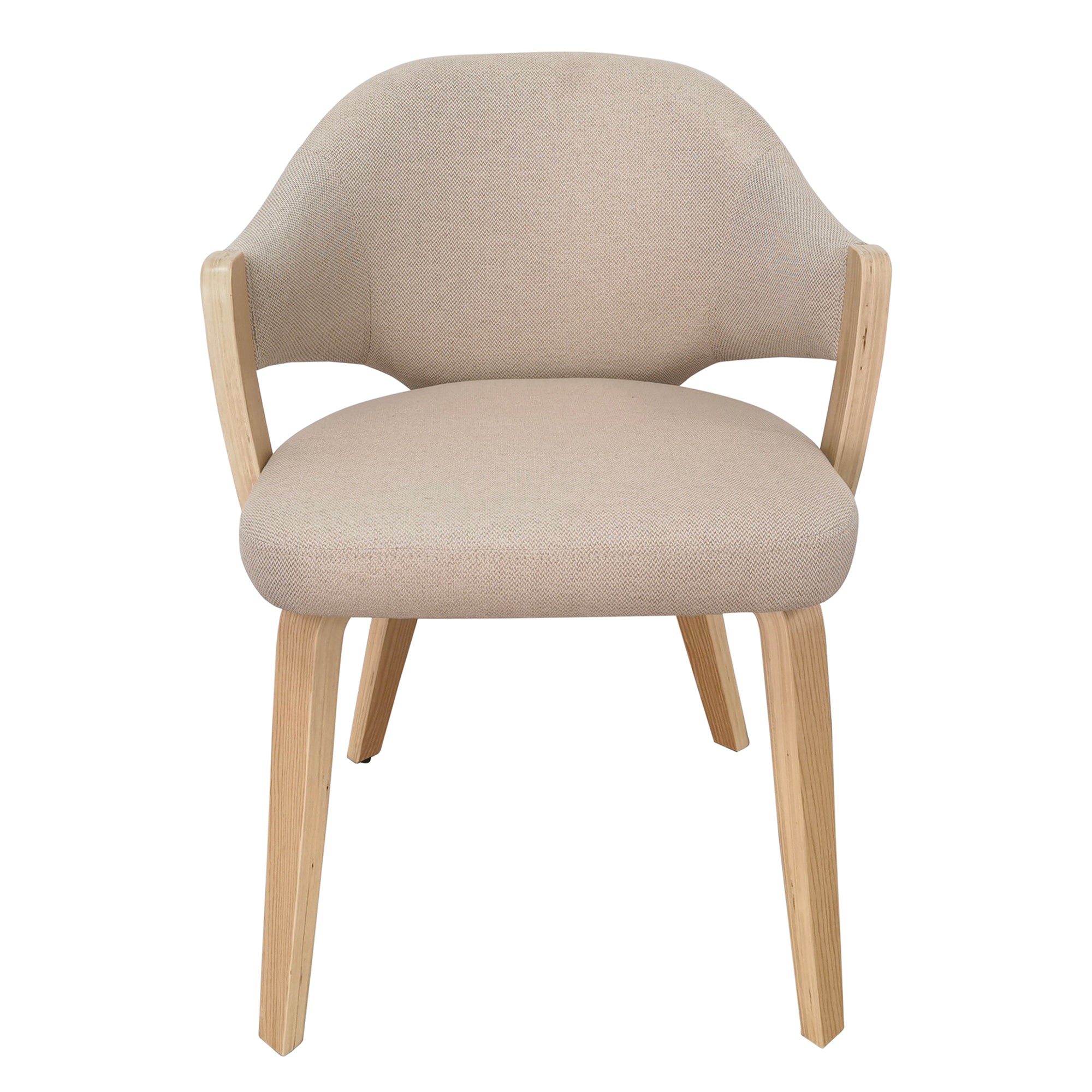 FREYA-DINING CHAIR-TOFFEE - NATURAL 2 Pcs