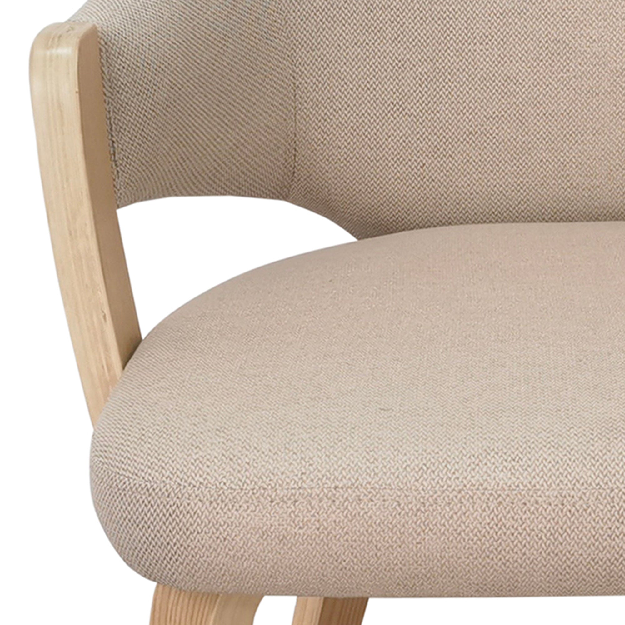 FREYA-DINING CHAIR-TOFFEE - NATURAL 2 Pcs