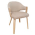 FREYA-DINING CHAIR-TOFFEE - NATURAL 2 Pcs