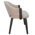 FREYA-DINING CHAIR-TOFFEE - WALNUT 2 Pcs