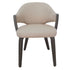 FREYA-DINING CHAIR-TOFFEE - WALNUT 2 Pcs
