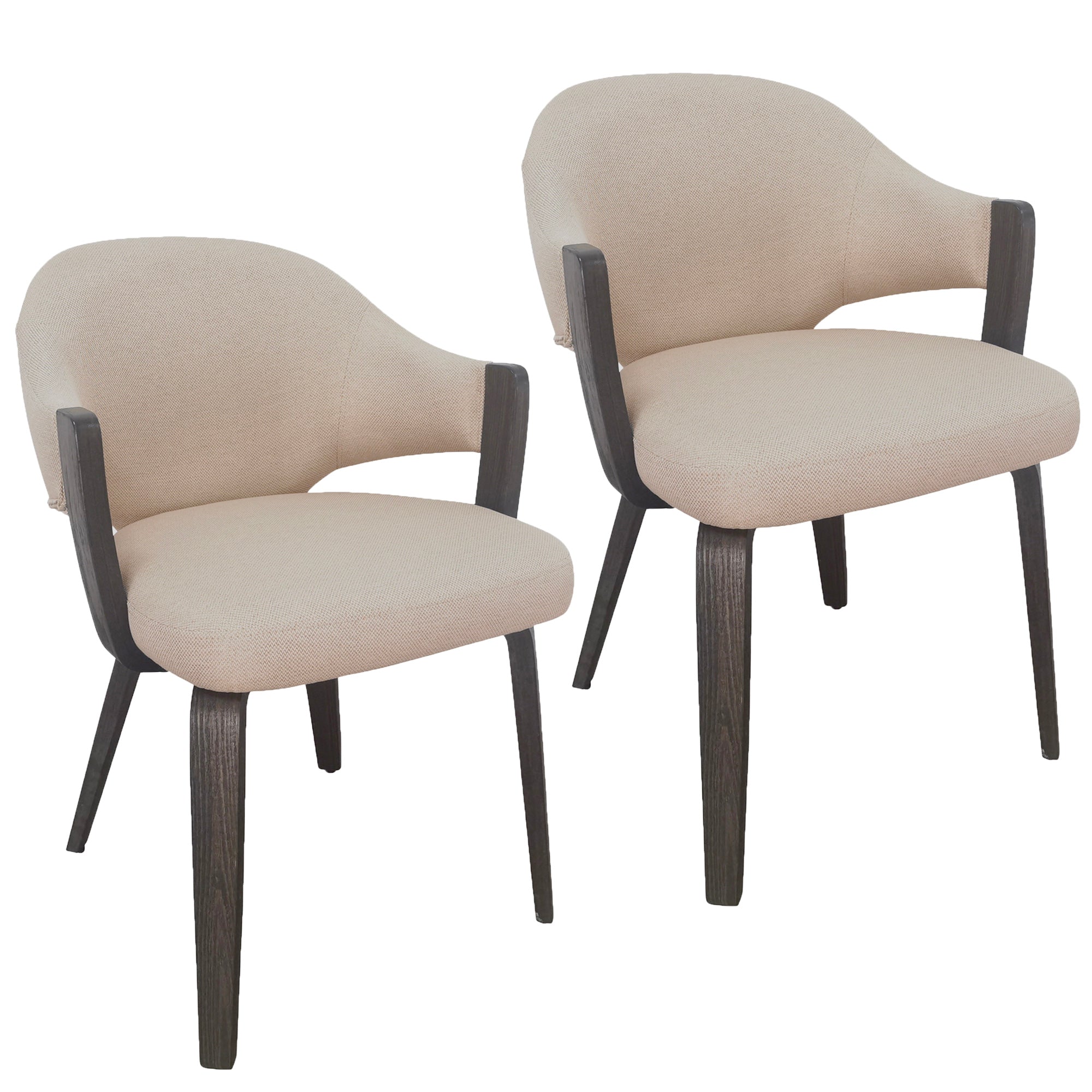 FREYA-DINING CHAIR-TOFFEE - WALNUT 2 Pcs