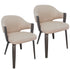 FREYA-DINING CHAIR-TOFFEE - WALNUT 2 Pcs