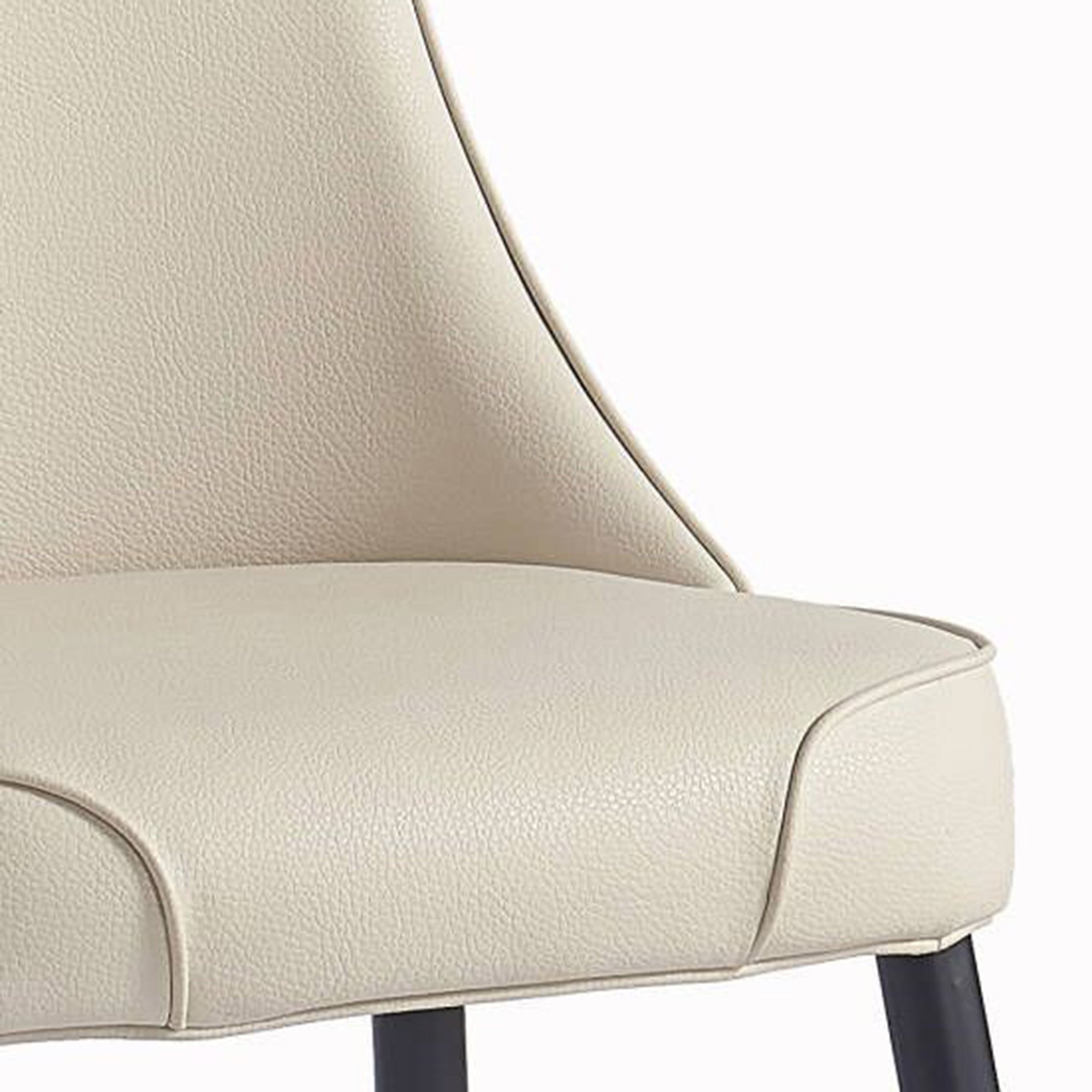 KODA-SIDE CHAIR PU-BEIGE  2 Pcs