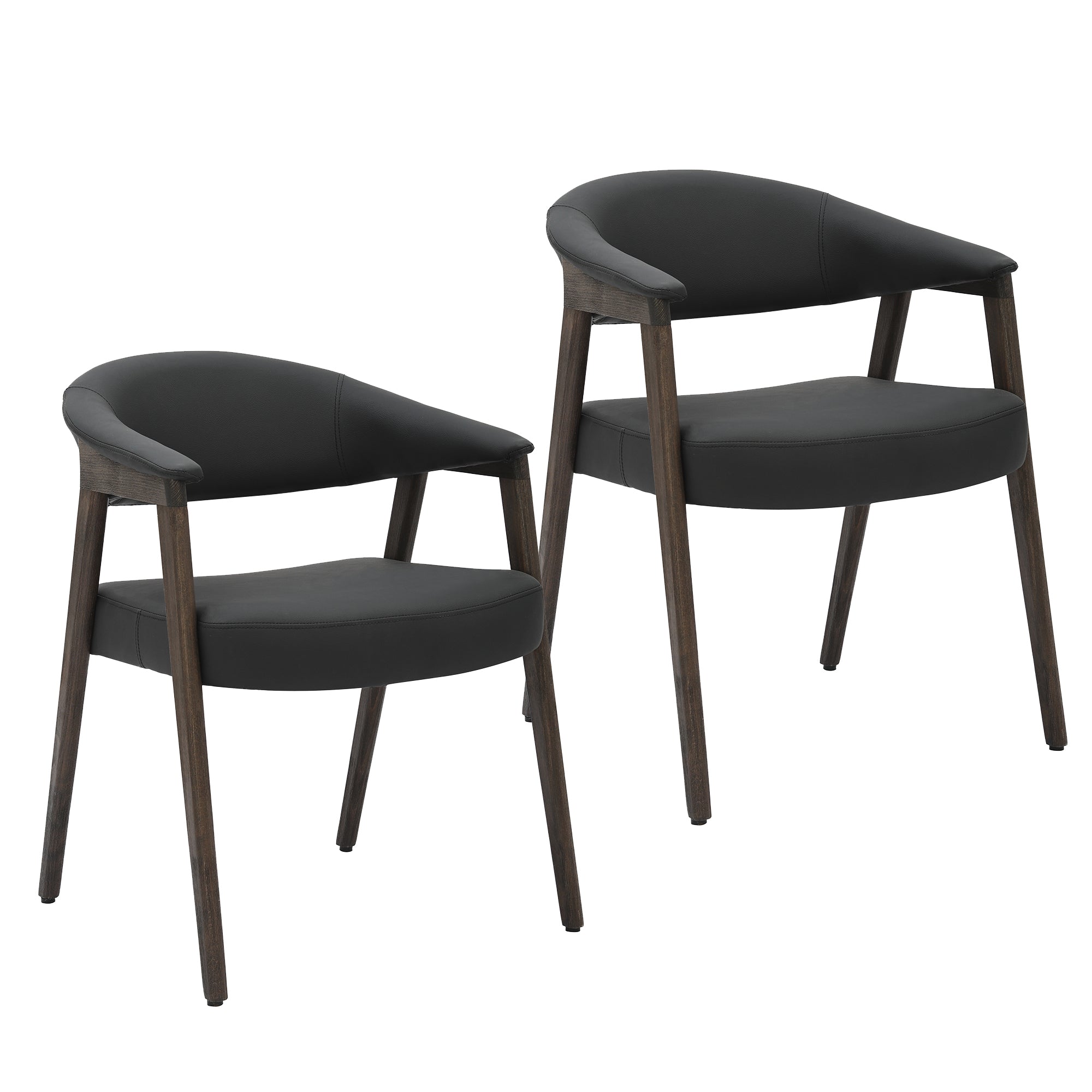 BEXLEY-DINING CHAIR-BLACK 2 Pcs