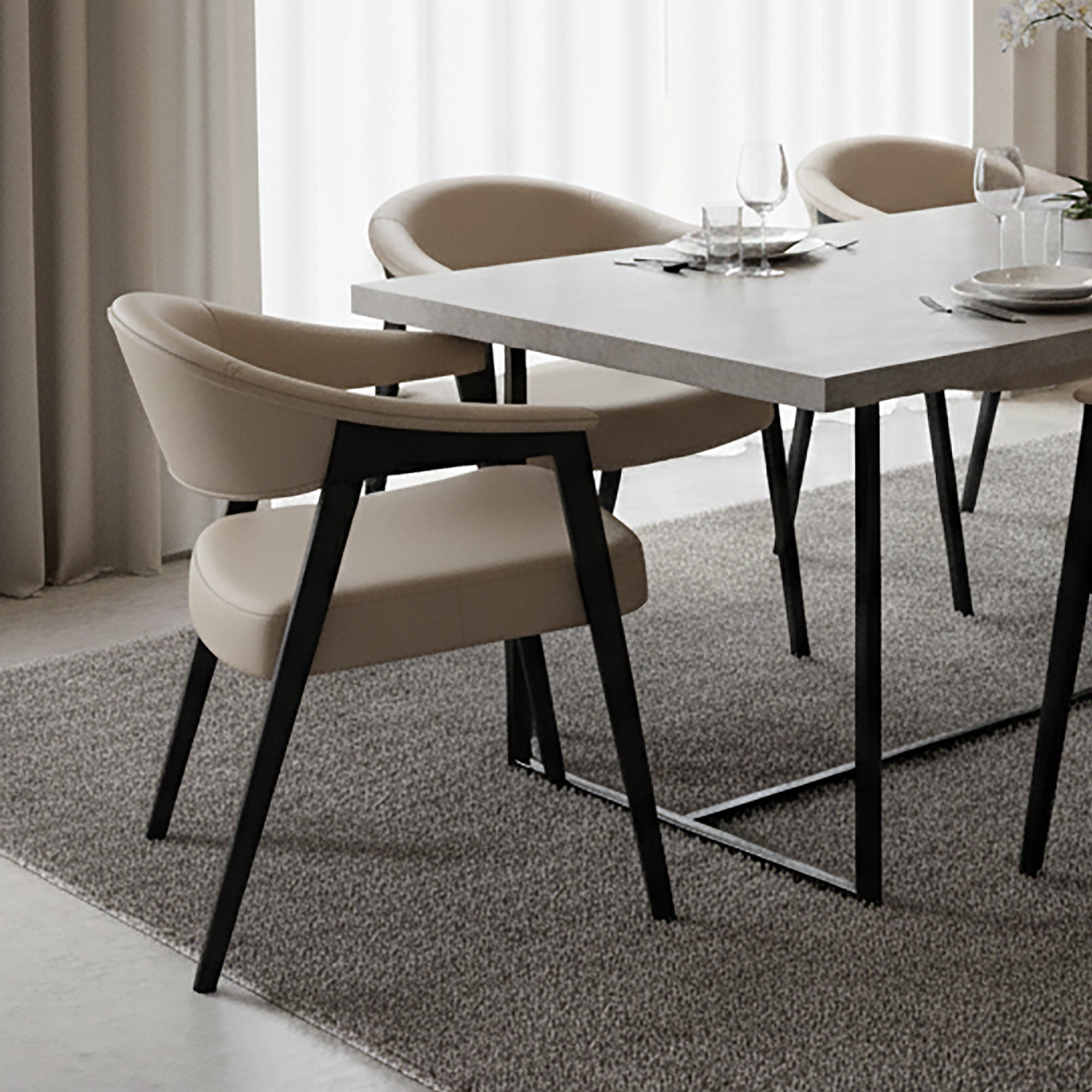 BEXLEY-DINING CHAIR-MUSHROOM 2 Pcs