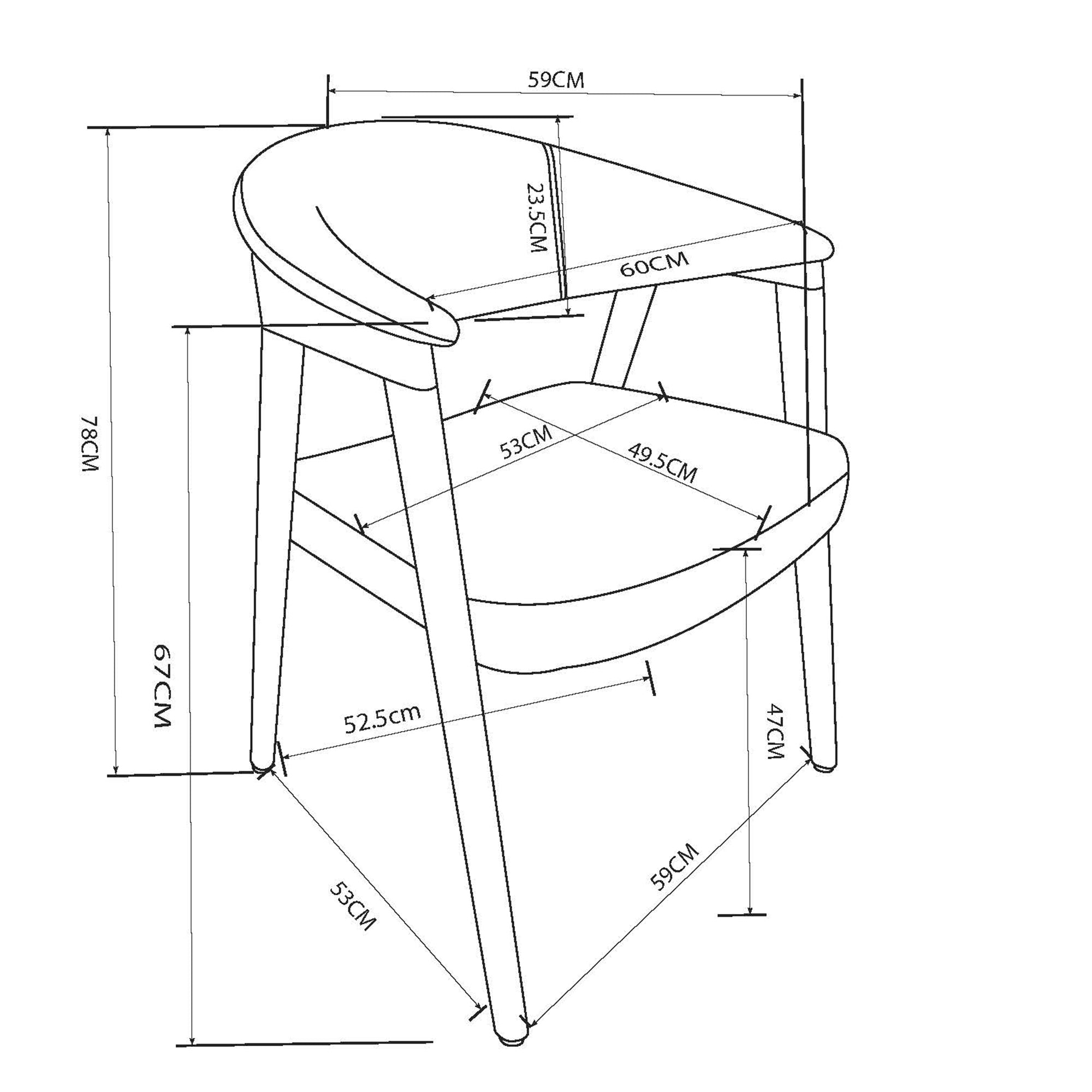 BEXLEY-DINING CHAIR-MUSHROOM 2 Pcs