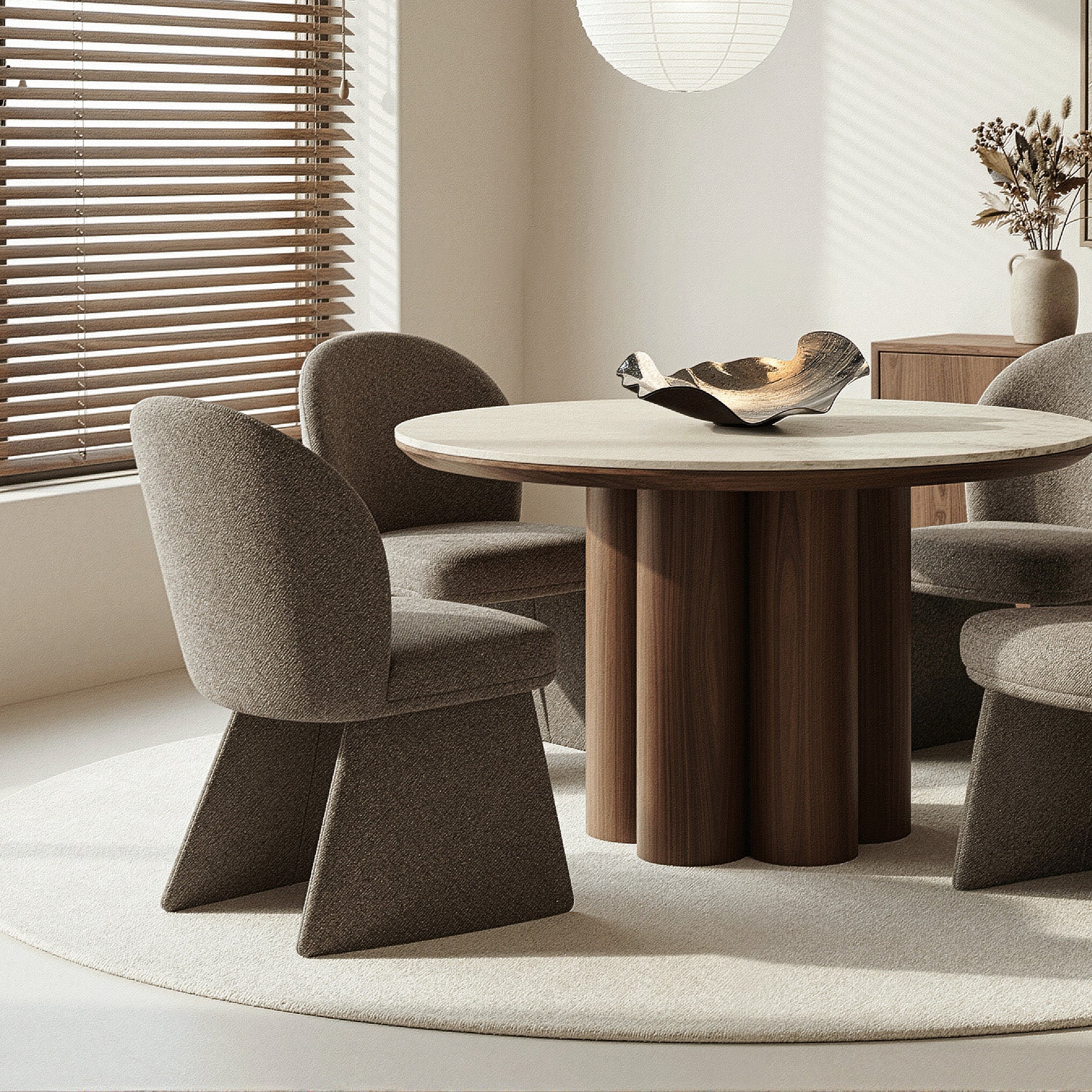 NOELLE-DINING CHAIR-BROWN