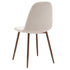 LYNA-SIDE CHAIR FABRIC-BEIGE 4 Pcs