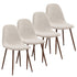 Bundle: Save $50 - 5Pc Table + 4 Chairs , JL Dining Table / Lyna side Chairs