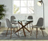 LYNA-SIDE CHAIR FABRIC-GREY 4 Pcs