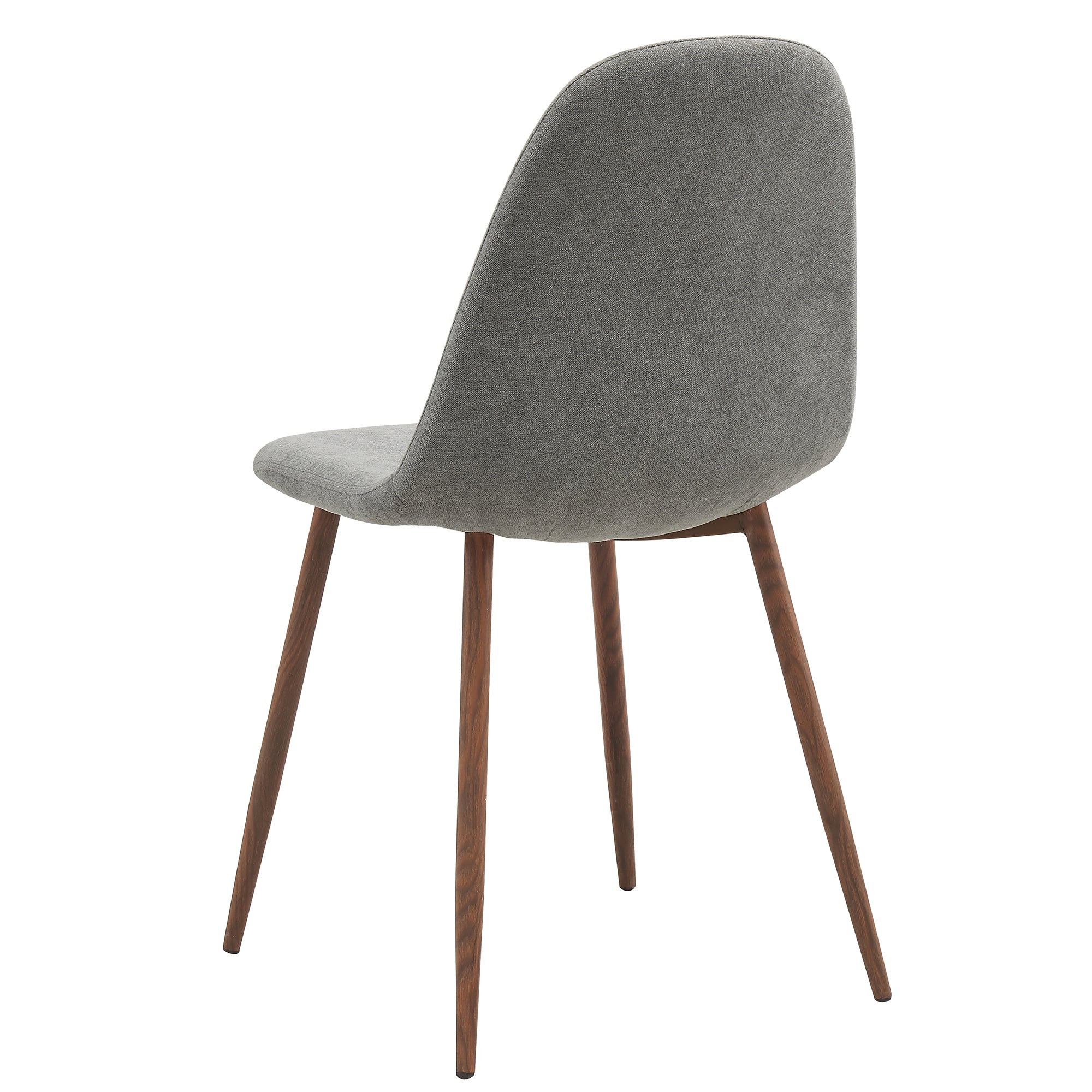 LYNA-SIDE CHAIR FABRIC-GREY 4 Pcs