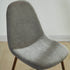 LYNA-SIDE CHAIR FABRIC-GREY 4 Pcs