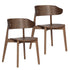 KHARI-DINING CHAIR-WALNUT 2 Pcs