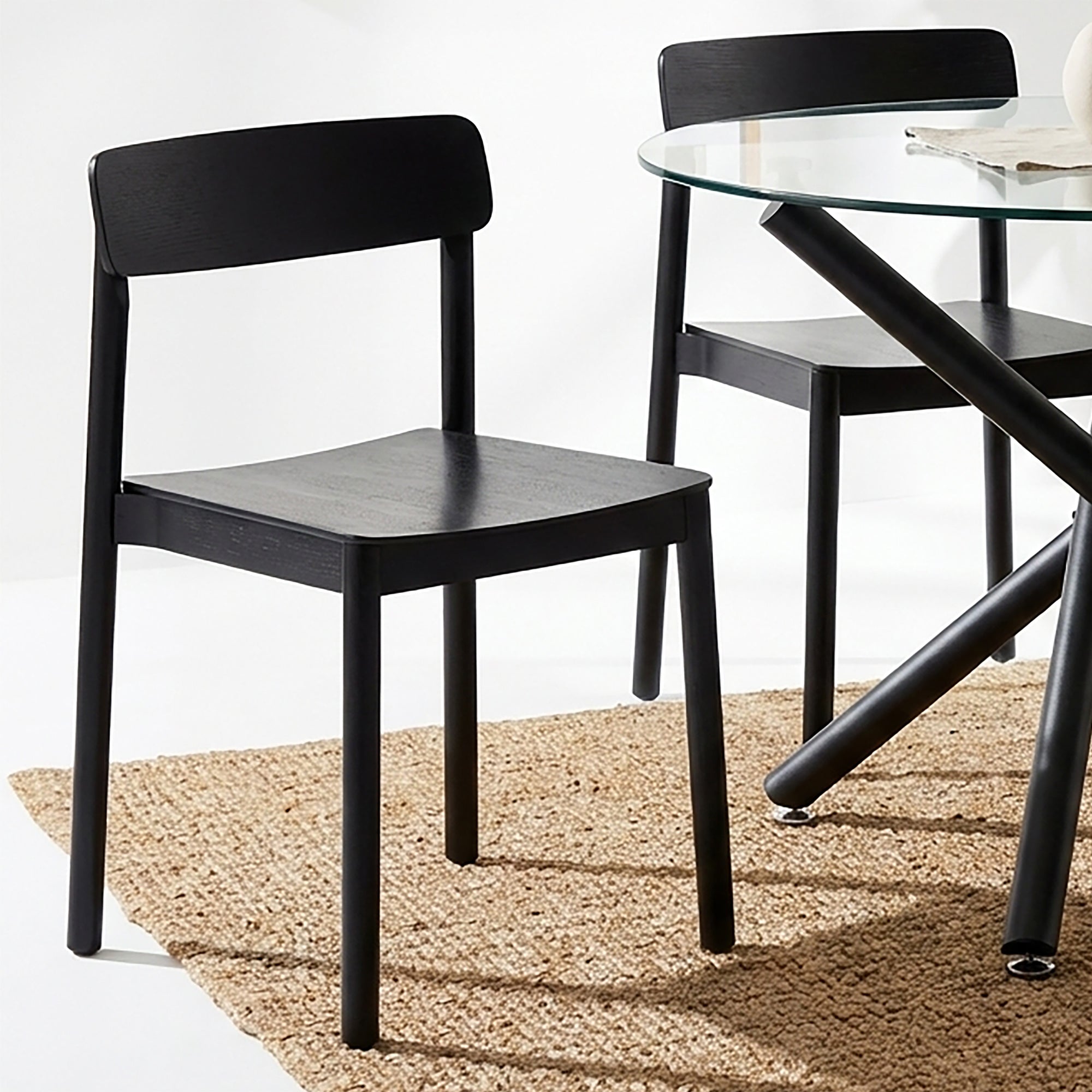 FELIX-DINING CHAIR-BLACK 4 Pcs