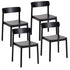 FELIX-DINING CHAIR-BLACK 4 Pcs
