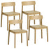FELIX-DINING CHAIR-NATURAL 4 Pcs