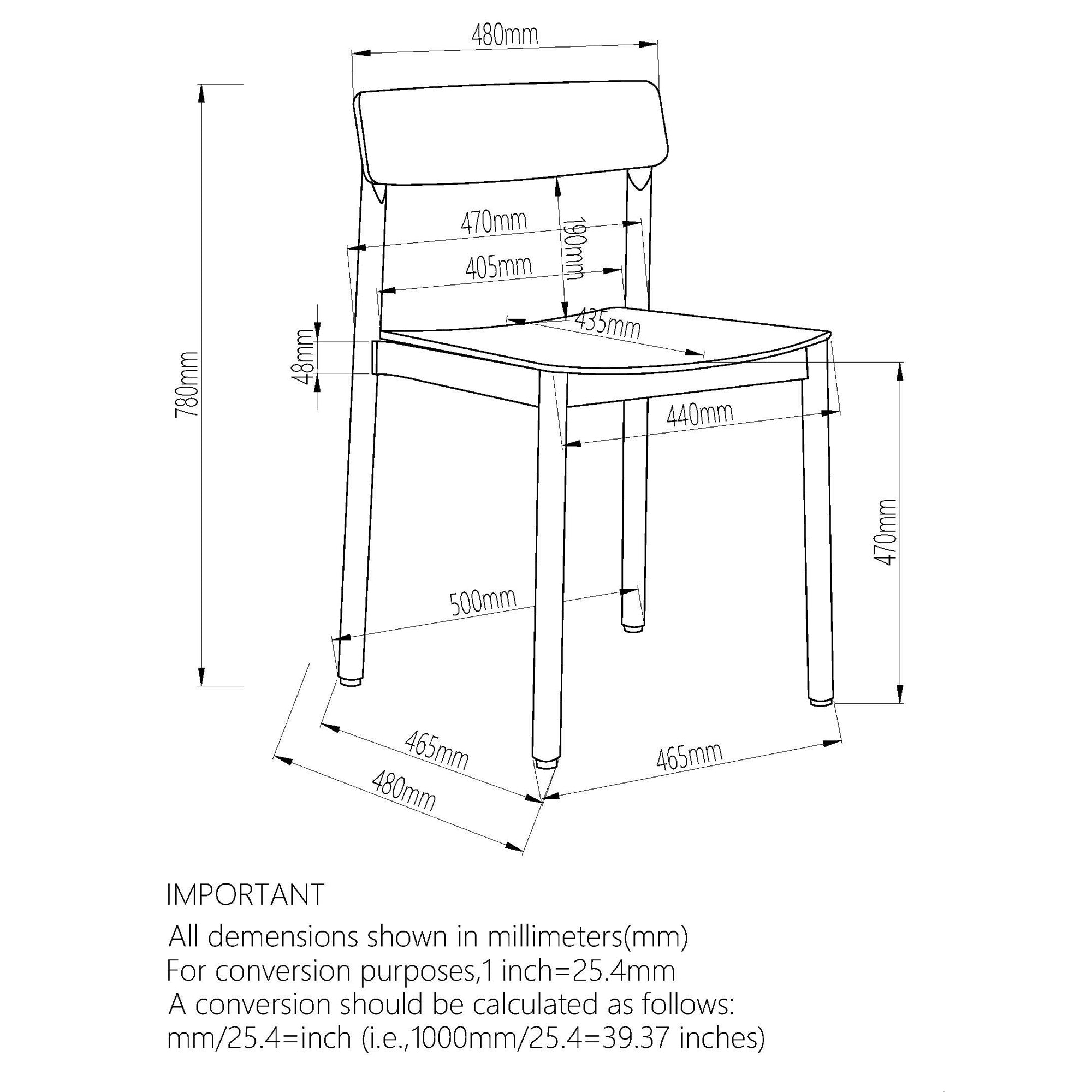 FELIX-DINING CHAIR-NATURAL 4 Pcs
