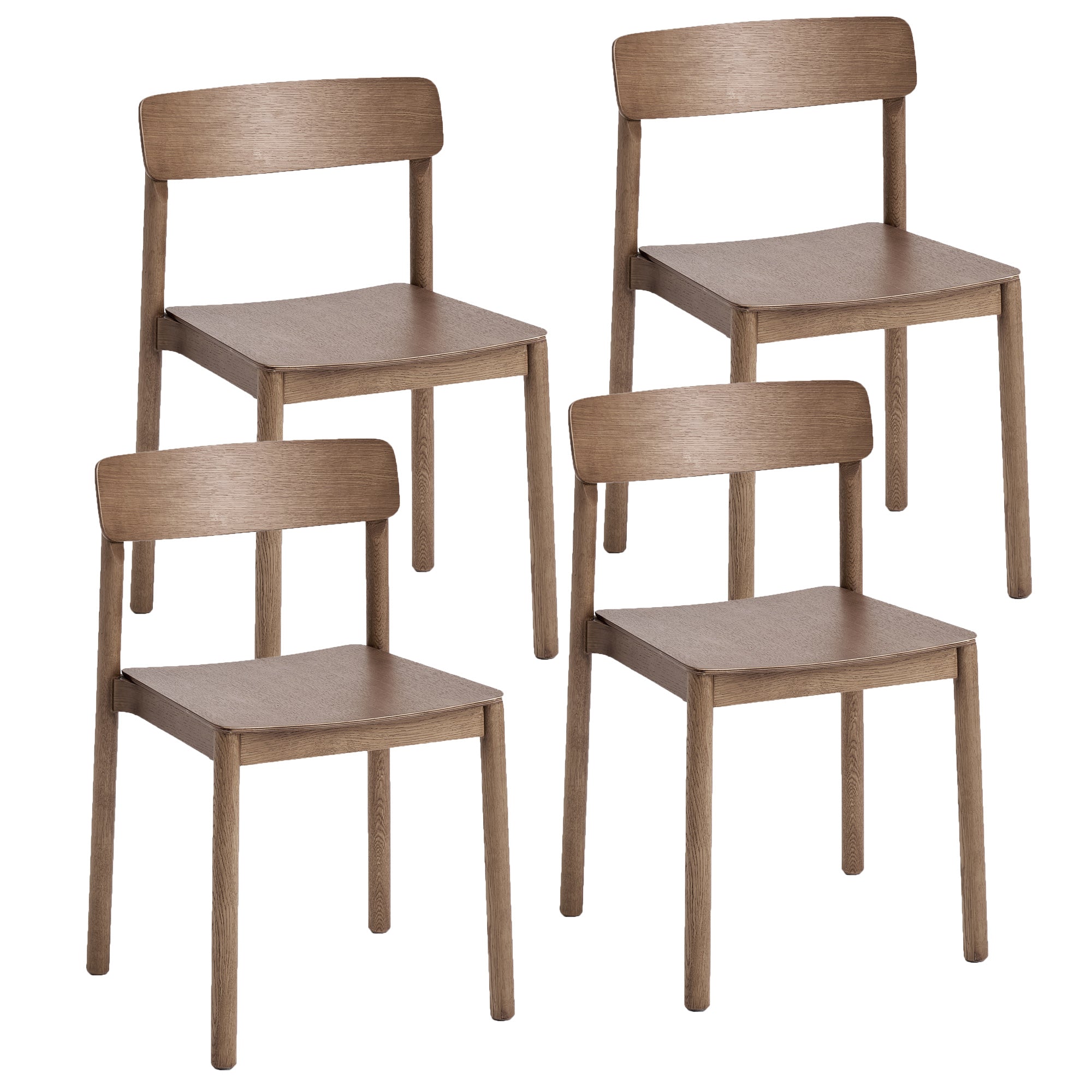 FELIX-DINING CHAIR-WALNUT 4 Pcs