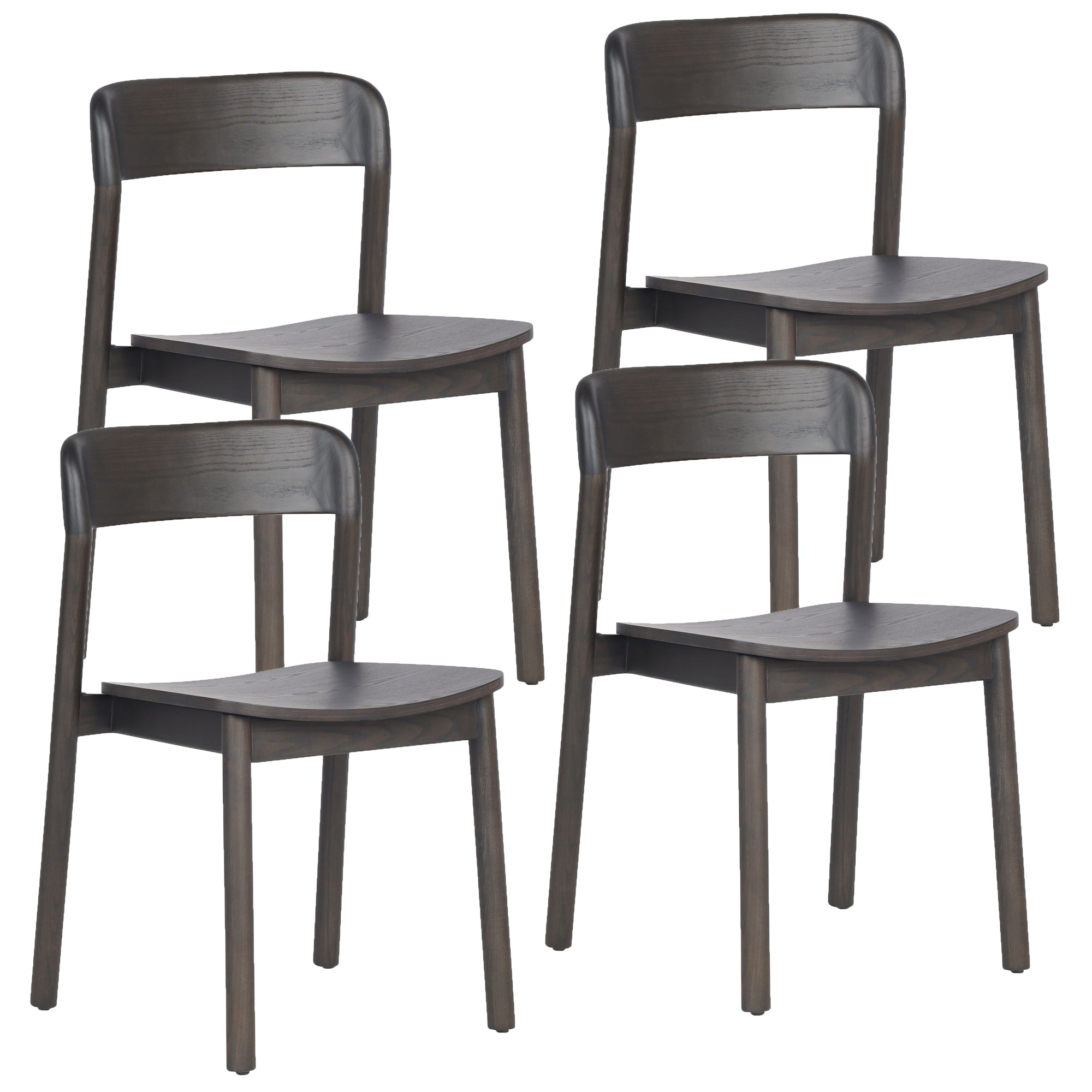 JONAS-DINING CHAIR-MOCHA 4 Pcs