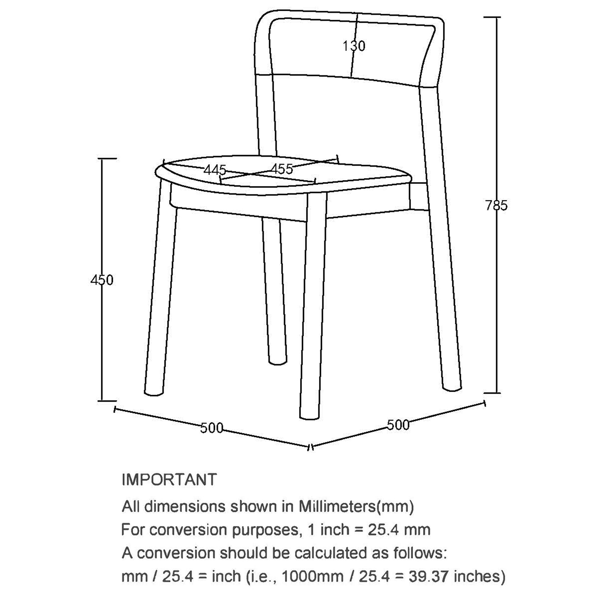 JONAS-DINING CHAIR-MOCHA 4 Pcs