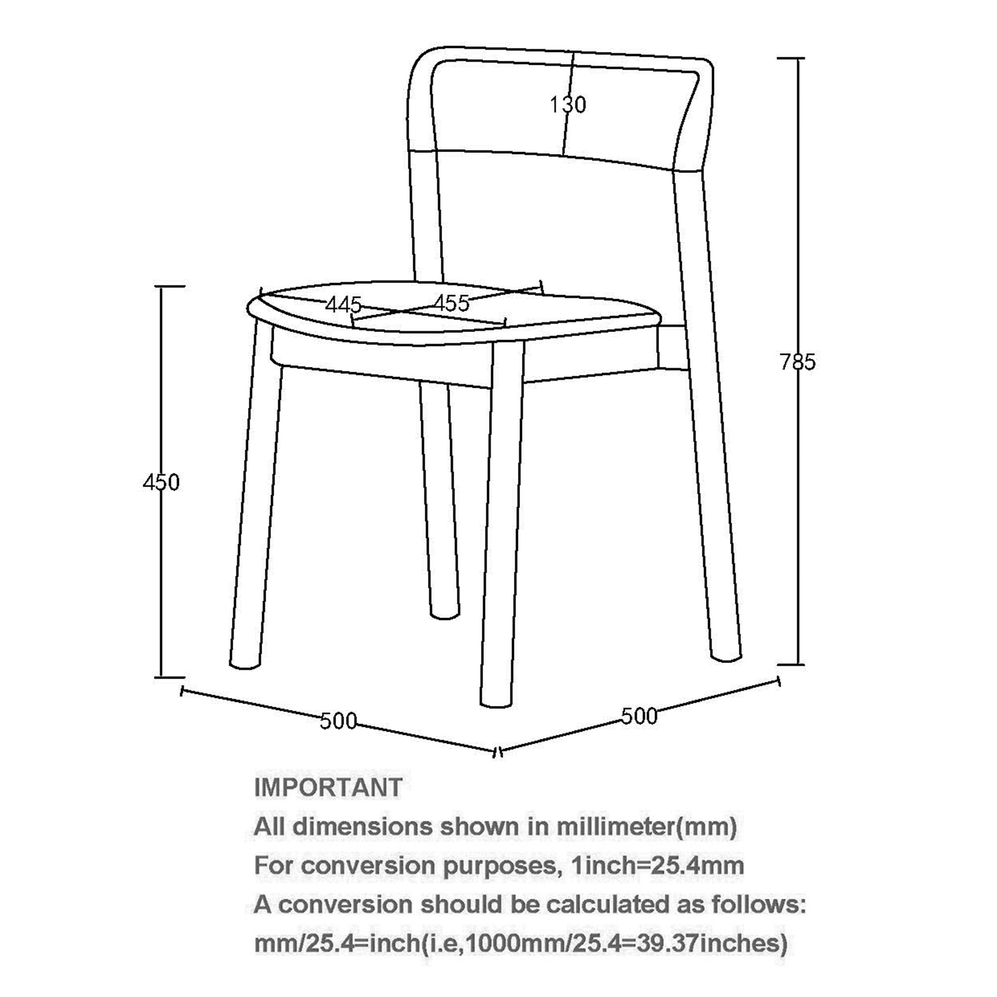 JONAS-DINING CHAIR-WALNUT 4 Pcs