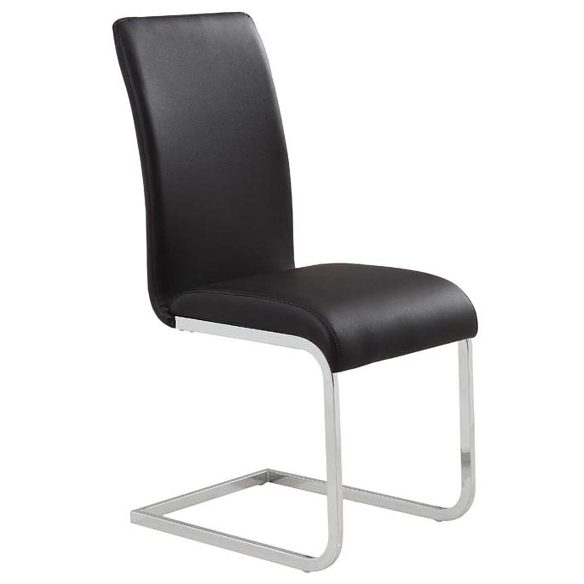 MAXIM-SIDE CHAIR-BLACK 2 Pcs