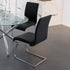 MAXIM-SIDE CHAIR-BLACK 2 Pcs