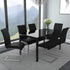 MAXIM-SIDE CHAIR-BLACK 2 Pcs