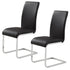 MAXIM-SIDE CHAIR-BLACK 2 Pcs