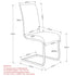 MAXIM-SIDE CHAIR-BLACK 2 Pcs