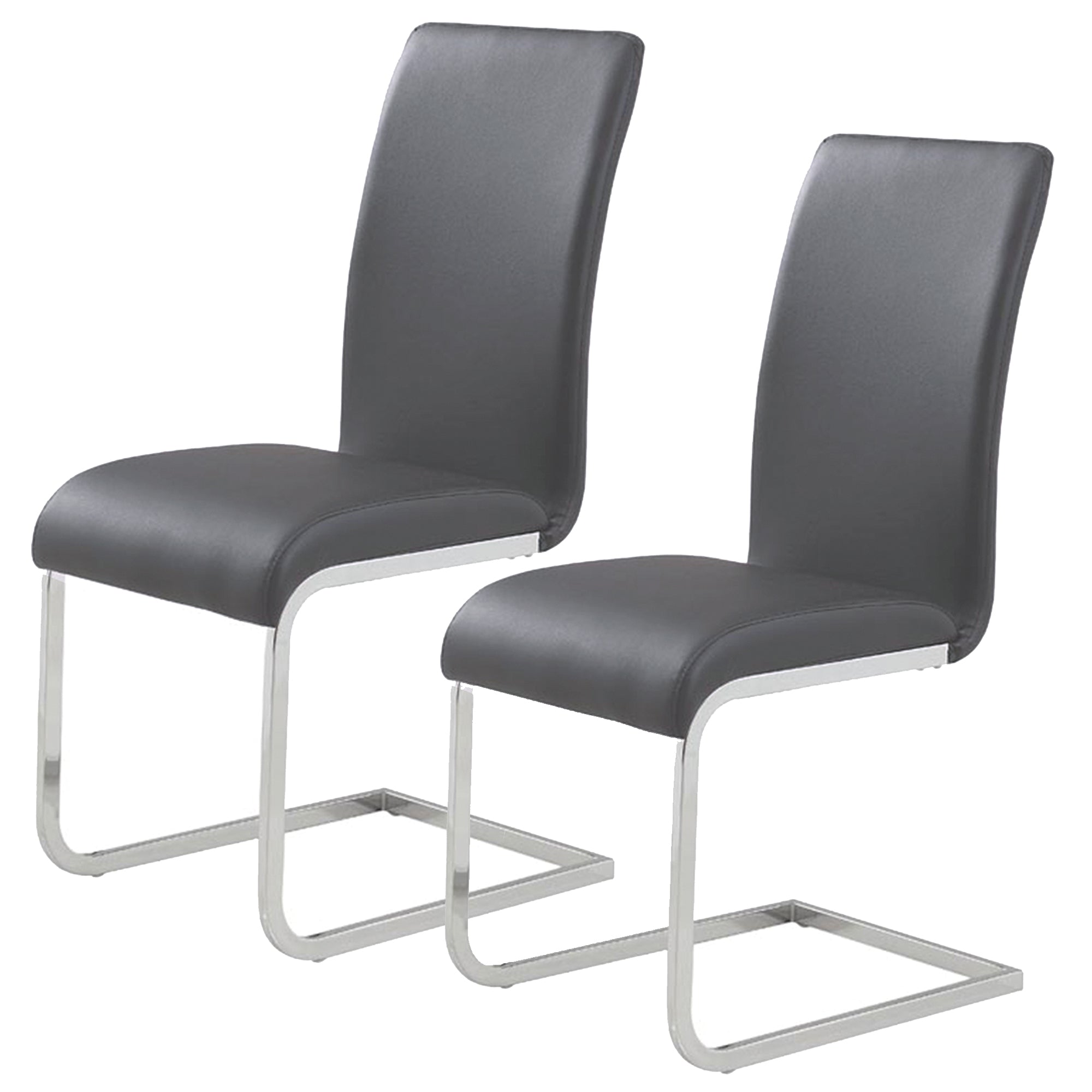 MAXIM-SIDE CHAIR-GREY 2 Pcs