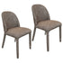 KIARA-DINING CHAIR-BROWN 2 Pcs