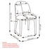 KIARA-DINING CHAIR-BROWN 2 Pcs