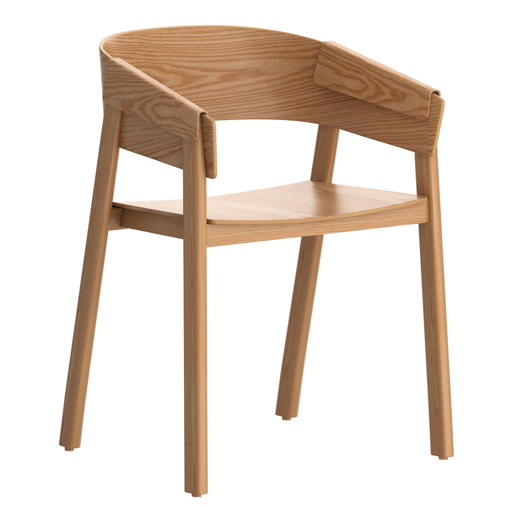 MATEO-DINING CHAIR-NATURAL 2 Pcs